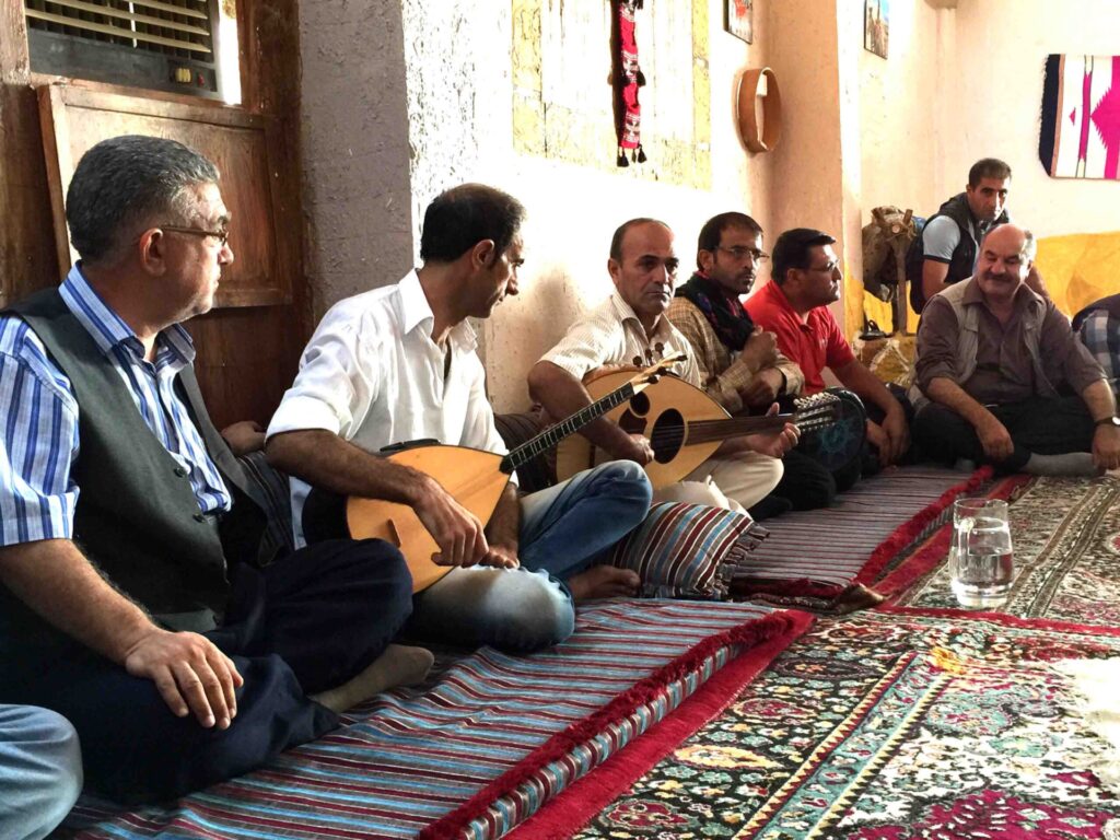 Musicians at Cand û Hunera, Qamislo, Rojava, December 2014